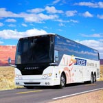 Tour Bus Composite on Arizona Road
