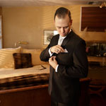 Groom Preparing for His Wedding