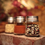 Spice Jars on Brick