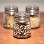Spice Jars on Wood